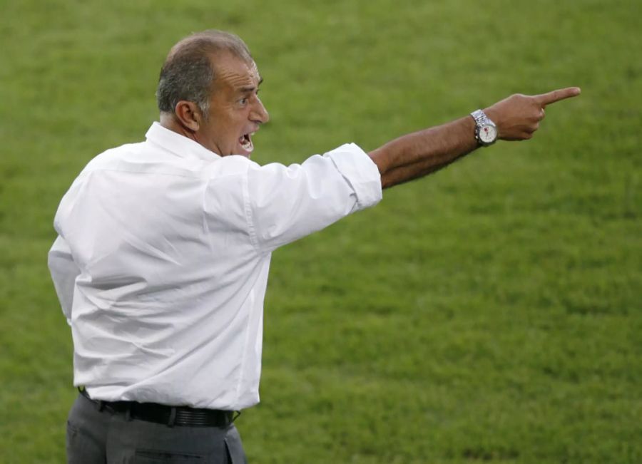 Fatih Terim coacht die türkische Nationalmannschaft während der EM-2008.