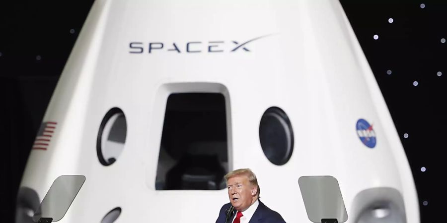 US-Präsident Trump bezeichnete den Start der bemannten «Crew Dragon»-Mission als «kühne und triumphale Rückkehr der USA zu den Sternen».