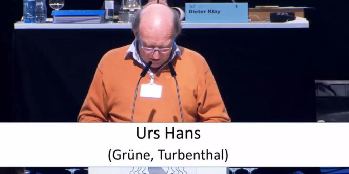Urs Hans, Bio-Bauer aus Turbenthal ZH und Kantonsrat der Grünen. Urs Hans