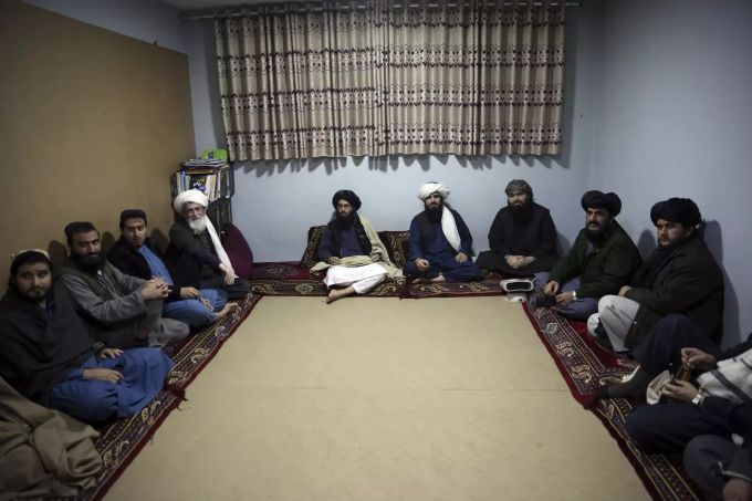 Gefangene Taliban-Anhänger. Afghanistan