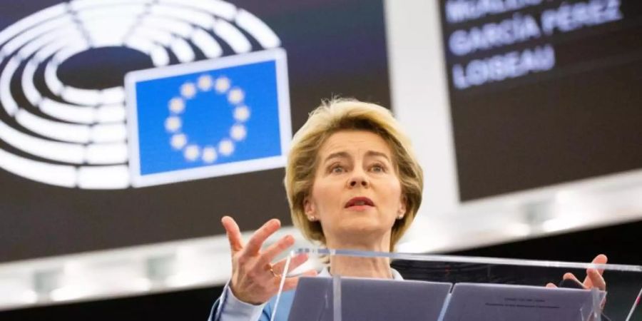 «Natürlich kann sich das Vereinigte Königreich mit weniger zufrieden geben»: Ursula von der Leyen. Foto: Philipp von Ditfurth/dpa