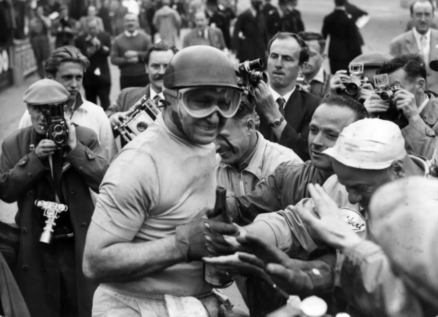 Juan Manuel Fangio (Ferrari) holte mit Ferrari den Weltmeistertitel 1956.