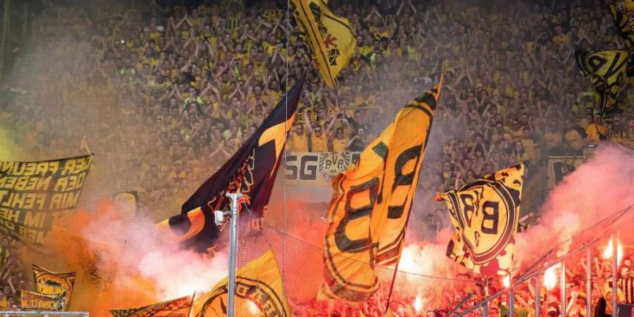 Auch die BVB-Fans stehen im Duell gegen Mönchengladbach im Fokus. Foto: Marius Becker/dpa