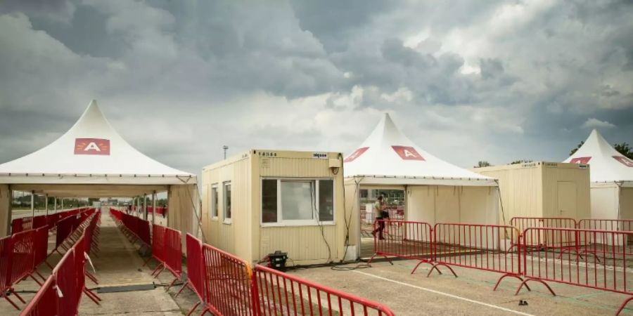 Corona-Test-Station in Antwerpen