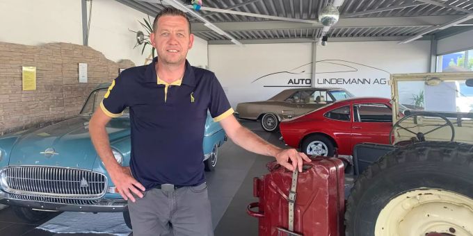 Georg Lindemann ist, wenn nicht auf der Verwaltung, in seiner Garage anzutreffen. Georg Lindemann Wolfwil