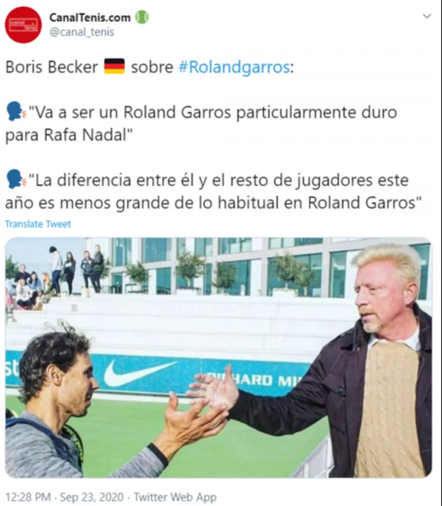 Boris Becker Rafael Nadal