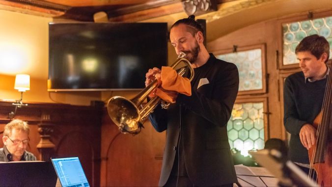 René Mosele setzt Akzente mit seiner Basstrompete.