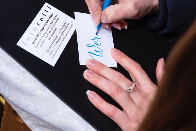 Ähnlich wie die bei der Kalliraphie get es auch beim Lettering um schöne Handschrift.
