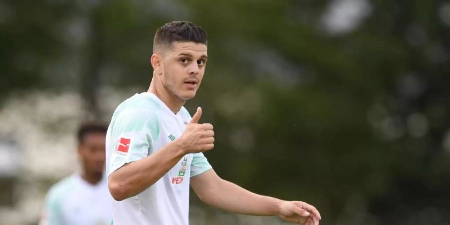 Fällt im DFB-Pokal für Werder gegen den FC Carl Zeiss Jena aus: Milot Rashica. Foto: Carmen Jaspersen/dpa