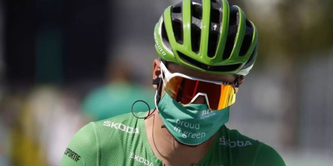 In gewohnten Grün, aber noch ohne Etappensieg bei der 107. Tour de France: Peter Sagan. Foto: Thibault Camus/AP/dpa In gewohnten Grün, aber noch ohne Etappensieg bei der 107. Tour de France: Peter Sagan. Foto: Thibault Camus/AP/dpa
