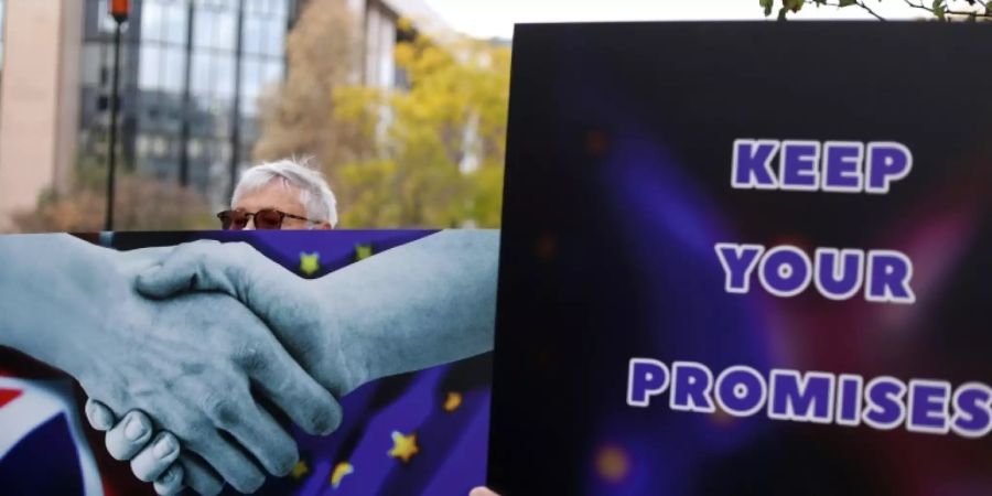 Brexit-Proteste in Brüssel