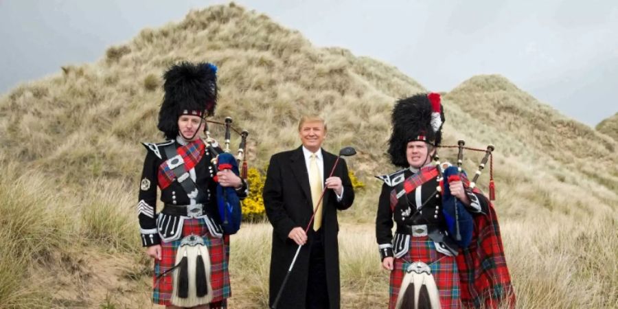 Präsident Donald Trump in Schottland