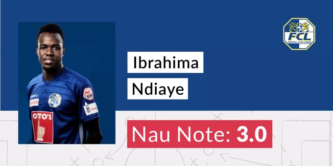 Die Nau-Note für Ibrahima Ndiaye. fc luzern