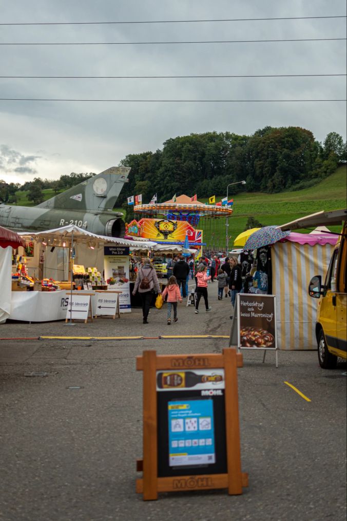 Die Kartbahn-Chilbi in Wohlen.