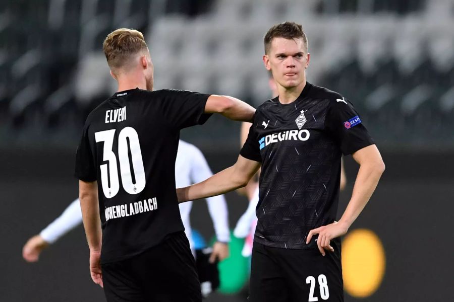 Nico Elvedi und Matthias Ginter sind nach dem 2:2-Remis gegen Real Madrid enttäuscht.