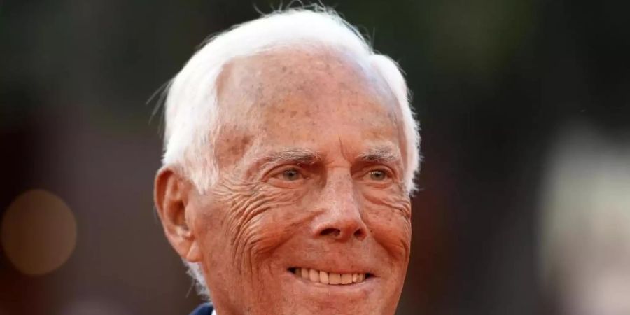 Giorgio Armani: Weniger ist mehr. Foto: Claudio Onorati/ANSA/dpa