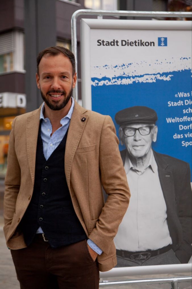 Beat Baschung, der Fotograf der Testimonial Kampagne für die Stadt Dietikon.