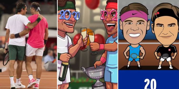 20 Grand Slams - So witzig feiert das Netz Titel von Federer und Nadal