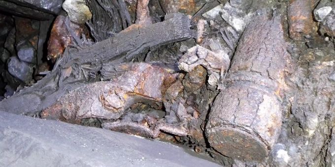 Munitionsrückstände im ehemaligen Munitionslager Mitholz. munition mitholz