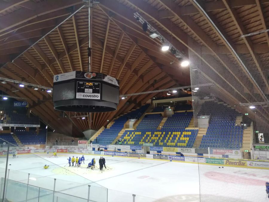 Die Nordtribüne des HC Davos.