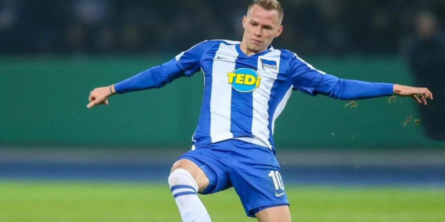 Kommt derzeit bei Hertha BSC kaum zum Einsatz: Ondrej Duda. Foto: Andreas Gora/dpa
