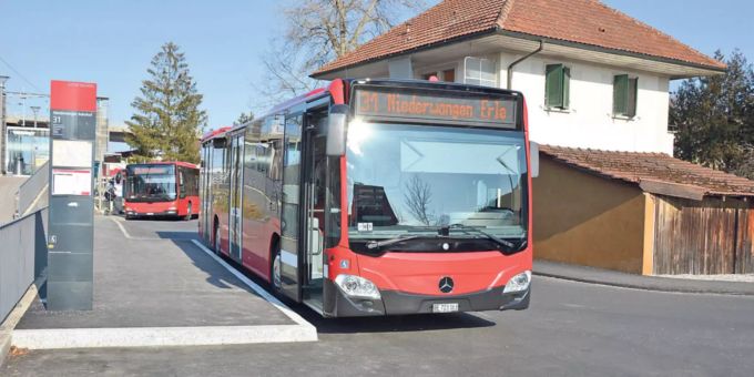 Die Kante der Linie 31 in Niederwangen wurde bereits hindernisfrei umgebaut. ÖV