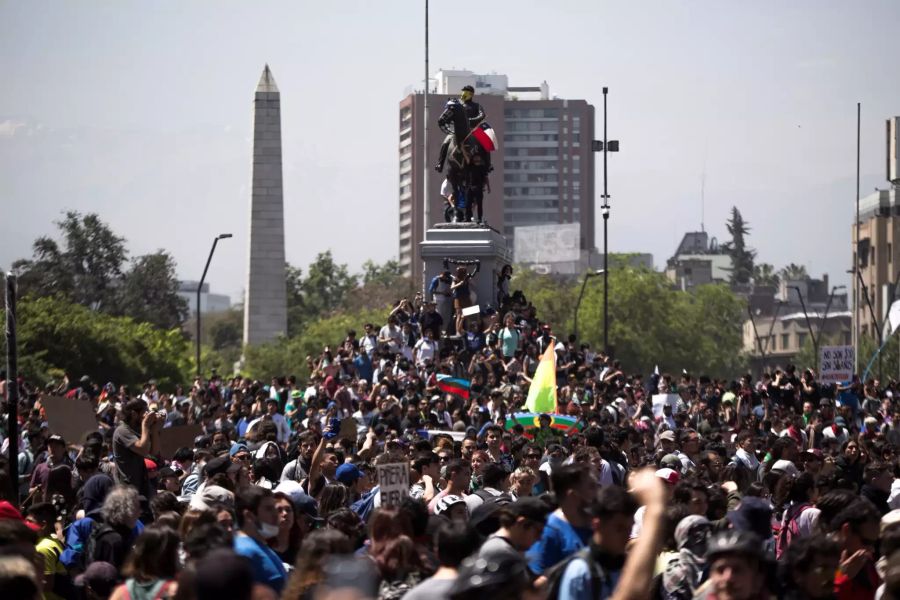 Protest in Santiago, Chile