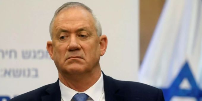 Benny Gantz von der Mitte-Rechts-Liste Blau-Weiss. Benny gantz