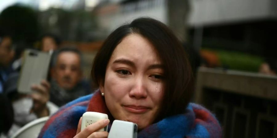 Shiori Ito nach ihrem Erfolg vor Gericht