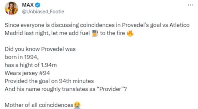 Das Goldtor von Ivan Provedel in der Champions League führt sogar zu Verschwörungstheorien. Ivan Provedel Champions League