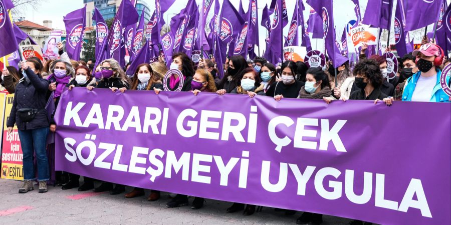 Frauenrechte Türkei Demo Protest