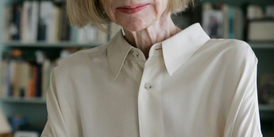 Die Autorin Joan Didion, aufgenommen im September 2005 in ihrer New Yorker Wohnung.