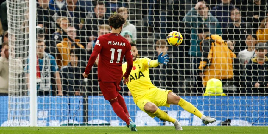 Traf zweimal gegen Tottenham: Liverpools Matchwinner Mohamed Salah (l).