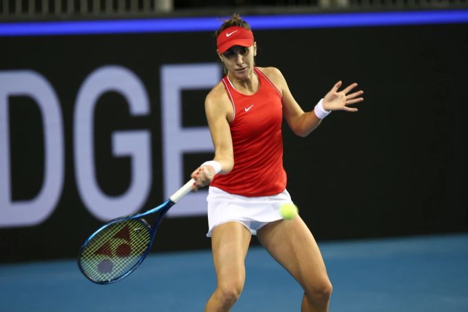 Belinda Bencic setzte sich locker gegen Jasmine Paolini durch. Belinda Bencic