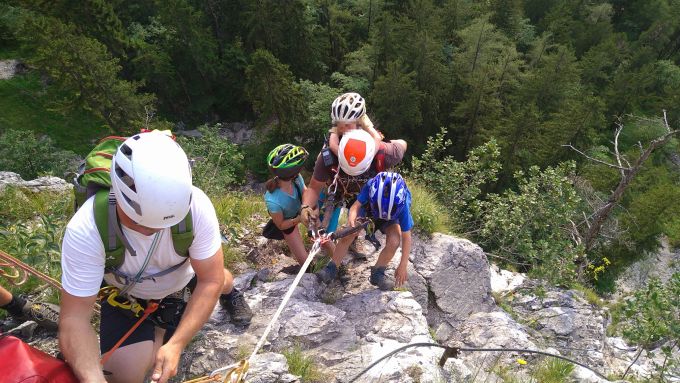 Mountain rescue mahdalguf via ferrata austria
