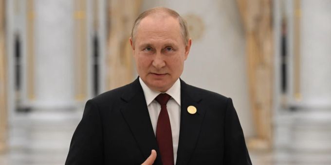 Wladimir Putin heute Donnerstag in Turkmenistan. Wladimir Putin