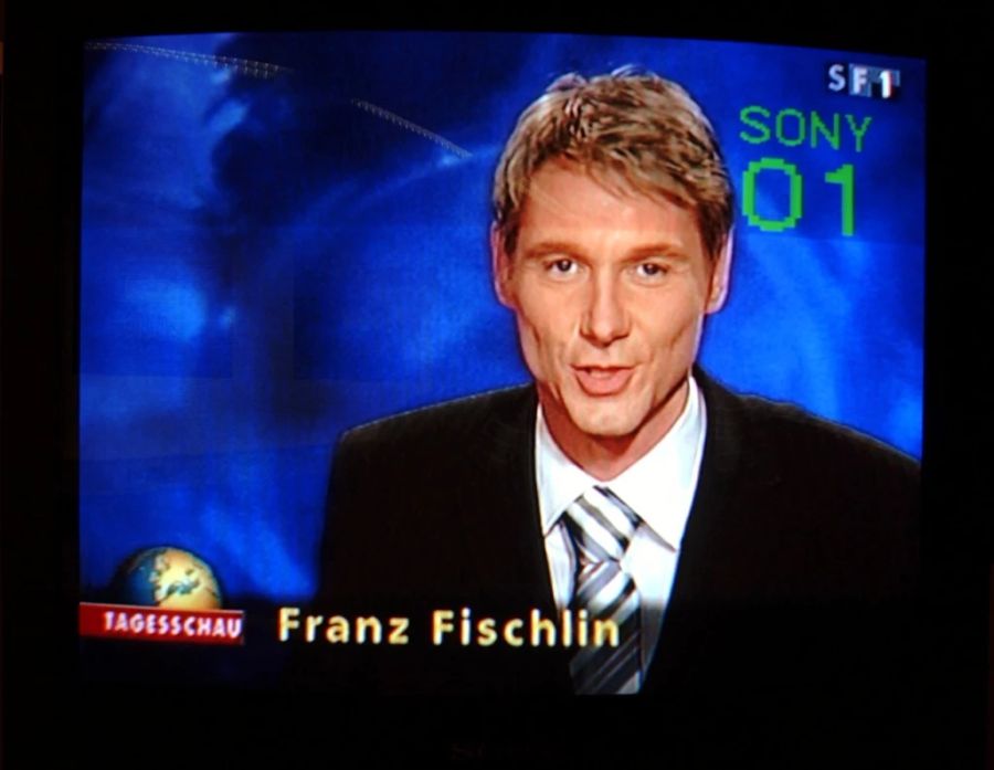 Franz Fischlin moderierte im Jahr 2004 das erste Mal die Hauptausgabe der «Tagesschau».