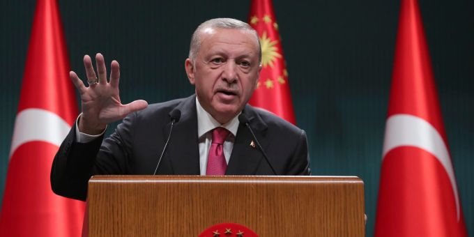 Blockiert derzeit mit der Türkei den Beginn des Aufnahmeprozesses von Schweden und Finnland: Recep Tayyip Erdogan. erdogan