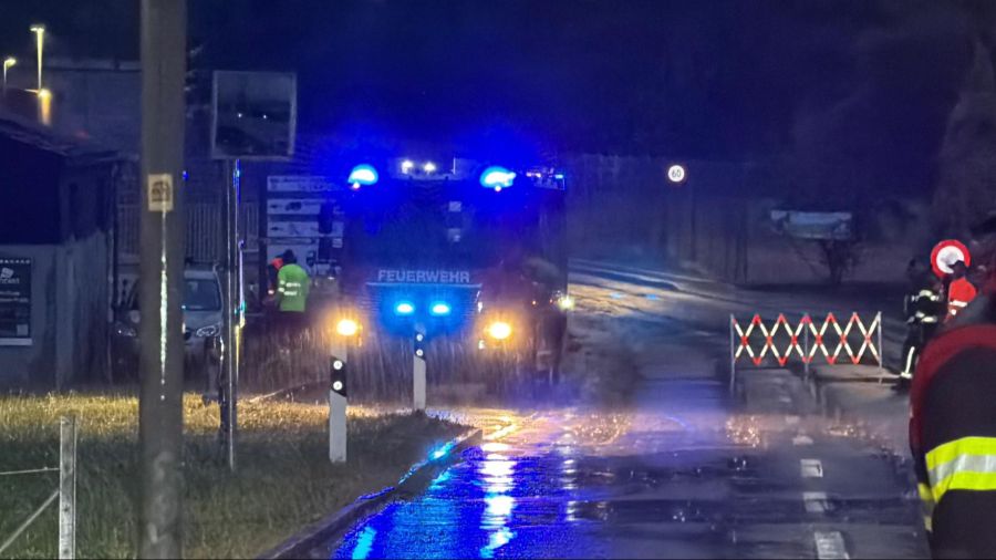 Auch die Feuerwehr war vor Ort.