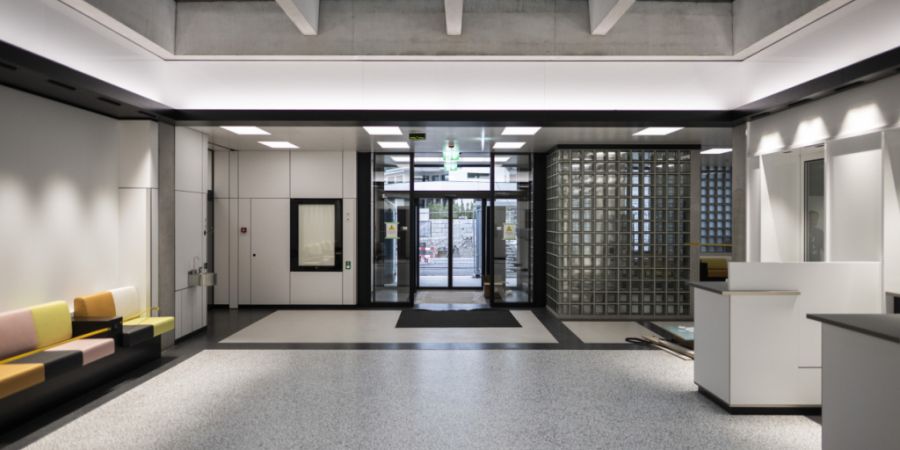 So sieht der Eingang des neuen Notfalls am Kantonsspital Graubünden aus.