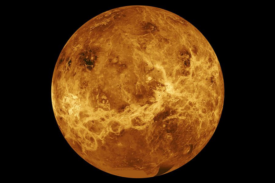 Auf der Venus ist es mehrere hundert Grad heiss.