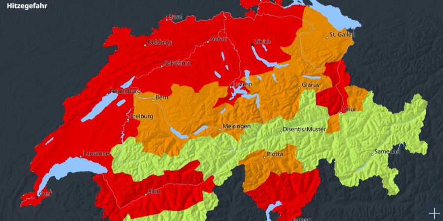 Hitzewarnung Bund