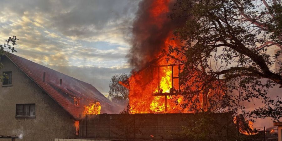 Am Montagabend ist in einer Liegenschaft an der Fulachstrasse in der Stadt Schaffhausen ein Grossbrand ausgebrochen.