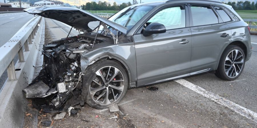 So sah das Auto aus, nachdem es zum Stillstand gekommen war.