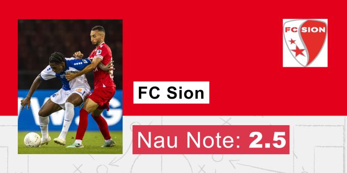 Die Nau.ch-Note von Sion für die 1:3-Niederlage gegen GC. Note Sion
