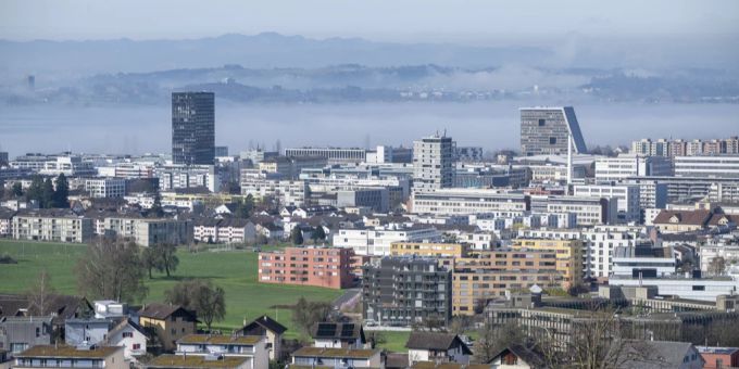 In der Stadt Zug sind die Mieten teilweise kaum noch bezahlbar. Stadt Zug