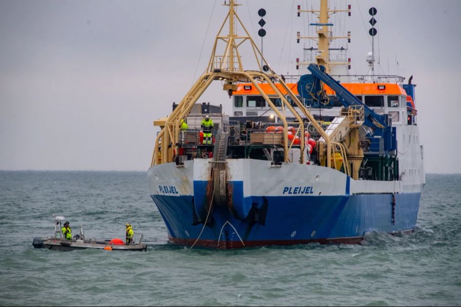 Sabotage Finnland Kabelverlegung Schiff