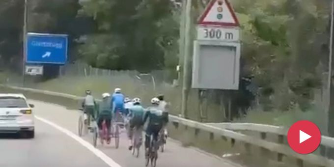 Rad-WM - Video zeigt Velofahrer auf Zürcher Autobahn – «Vollidioten!»