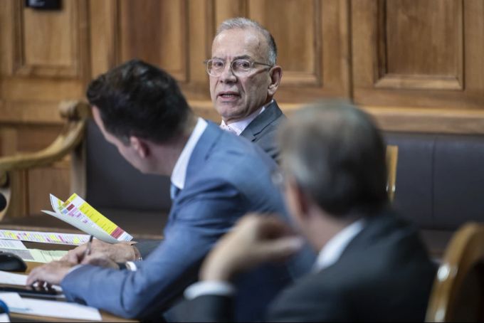 Ständerat Hannes Germann (SVP/SH) in einer Debatte während der Sommersession der Eidgenössischen Räte, am 13. Juni 2024. Hannes Germann Ständerat SVP