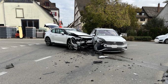 Kollision in Neunkirch. Kollision in Neunkirch.